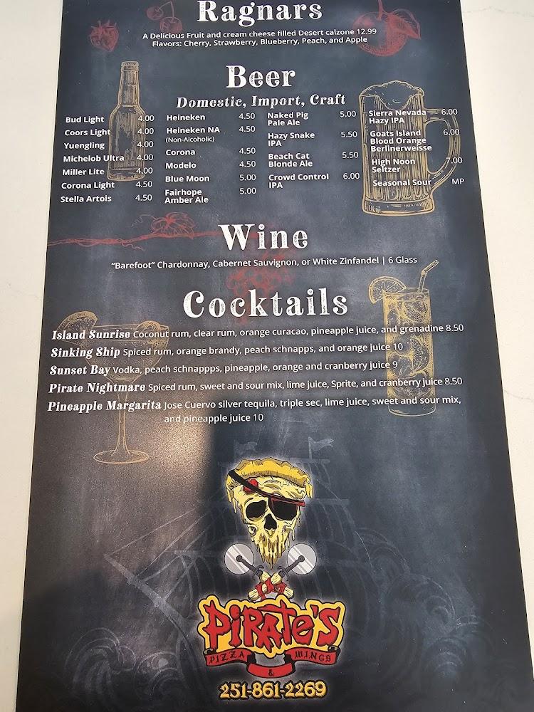 Pirate's Pizza and Wings Menu image 4